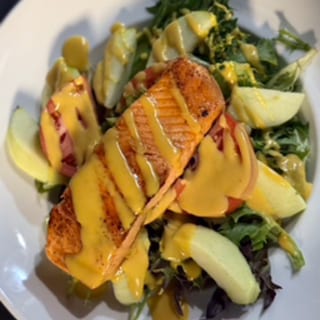 Pan Seared Salmon Salad