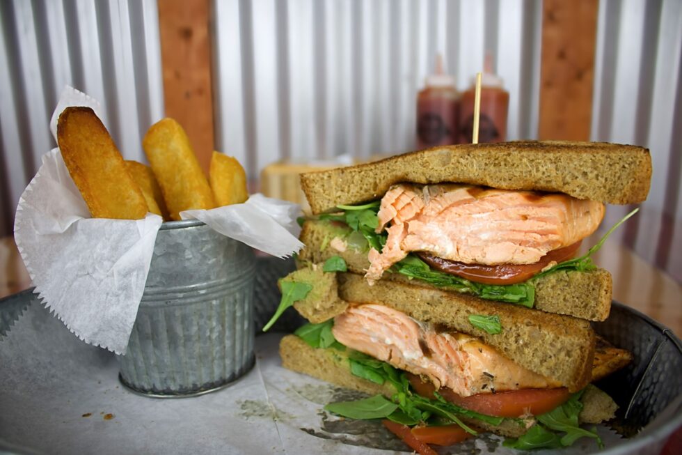 Grilled Salmon Sandwich | Untoasted